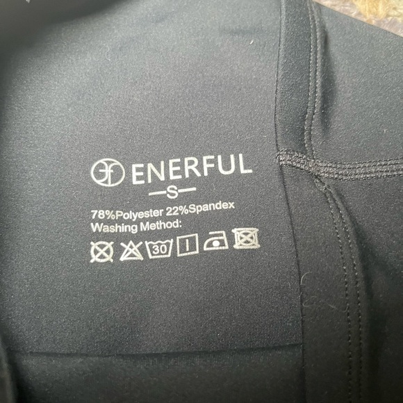Enerful black maternity workout pants with side pockets size small - Picture 3 of 9